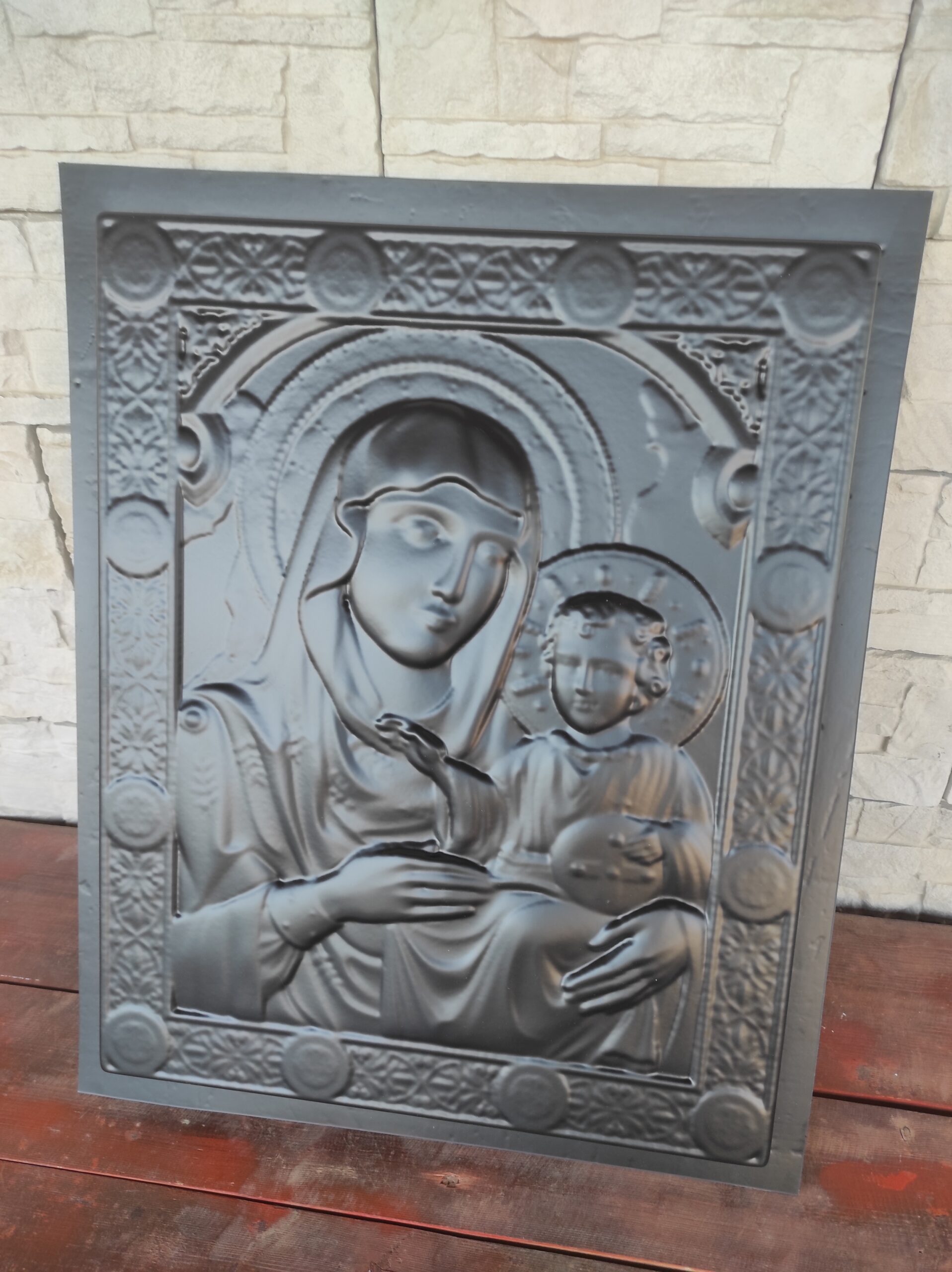 Matrita ornament decorativ E0058 Icoana Maicii Domnului din Ierusalim - imagine 4